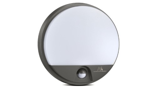 Plafoniera LED z czujnikiem ruchu na podczerwień Maclean MCE291 GR 1100lm 15W IP54 kolor szary