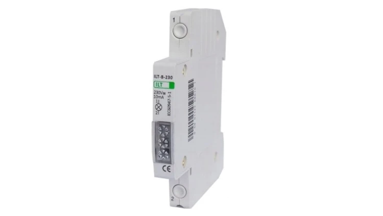 Lampka kontrolna żółta półmodułowa 230V