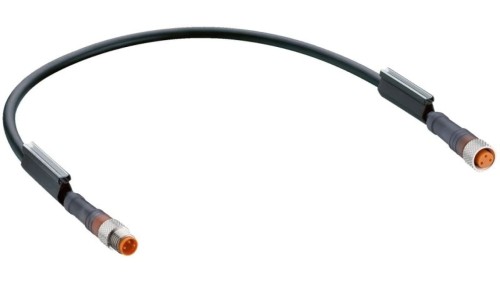 Kabel konfekcjonowany obustronnie zakończony złącza M8 męskie żeńskie proste 3-pinowe gwintowane RSMV 3-RKMV 3-224/0,6 M