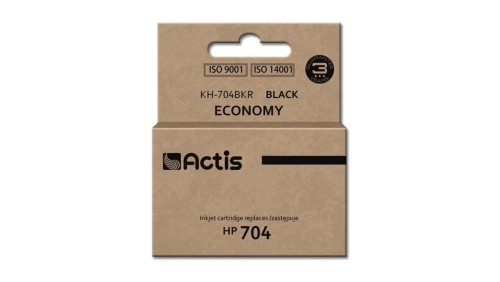 Tusz ACTIS KH-704BKR (zamiennik HP 704 CN692AE Standard 15 ml czarny)