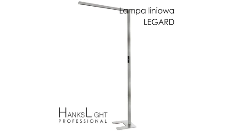 Lampa LED,HanksLight,stojąca, alu,1200*2146mm,up21W/down36W,4000K L4703010 (legard)