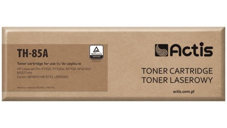 Toner ACTIS TH-85A (zamiennik HP 85A CE285A, Canon CRG-725 Standard 1600 stron czarny)