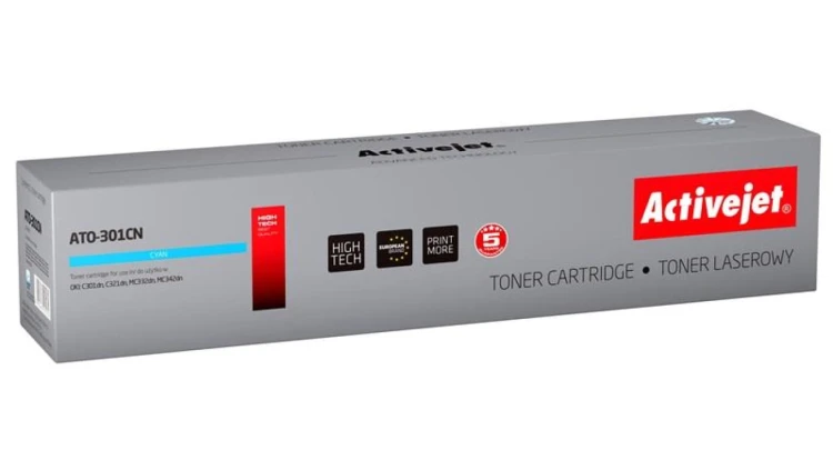 Toner Activejet ATO-301CN (zamiennik OKI 44973535 Supreme 1500 stron niebieski)