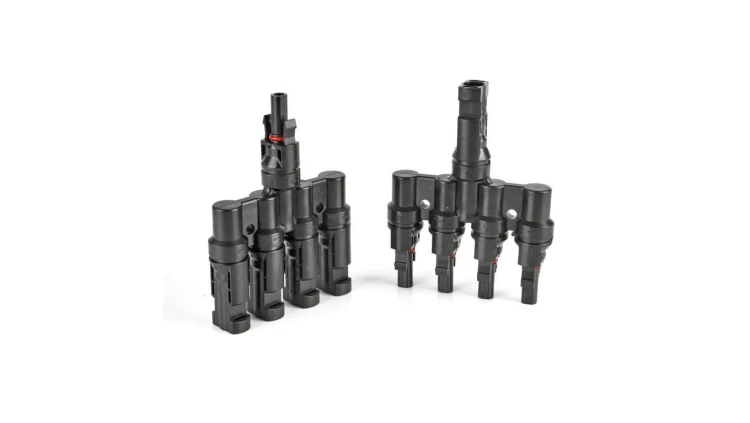 Czwórnik MC4 do łączenia modułów fotowoltaicznych równoległy IP67 para + -