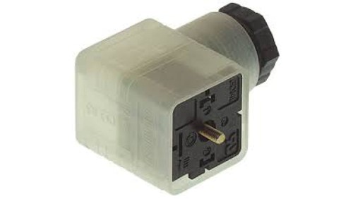 Złącze zaworowe serii GDM żeński 3-pinowe (2+PE) zacisk śrubowy PG11 dioda LED 24 V AC/DC 8 A GDML 2011 LED 24 VR YE schwarz