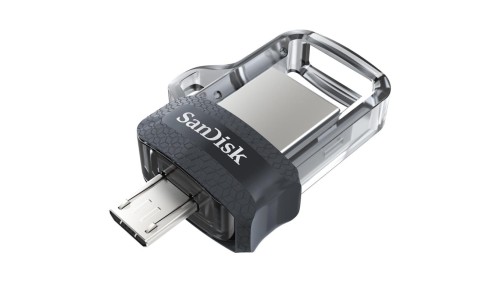 Pendrive SanDisk ULTRA SDDD3-128G-G46 (128GB microUSB, USB 3.0 kolor szary)