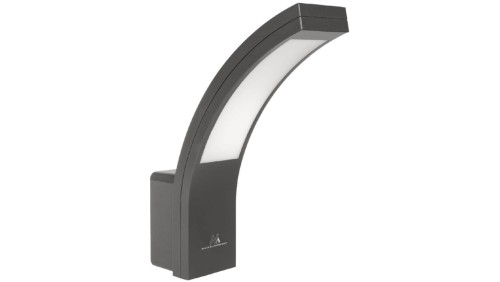 Lampa elewacyjna LED 800lm 10W IP54 kolor szary, kolor barwowy naturalny biały 4000K MCE343 GR