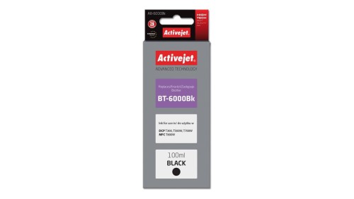 Tusz Activejet AB-6000Bk (zamiennik Brother BT-6000BK Supreme 100 ml czarny)