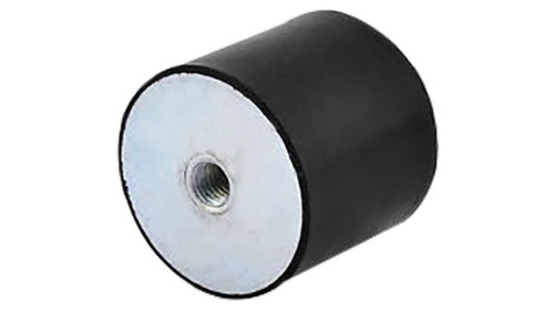 Nóżka z gwintem, M10, Ø 40mm, materiał: Guma naturalna 60Shore A, RS PRO