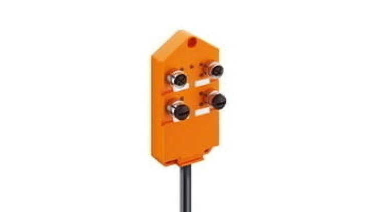 Koncentrator aktuator/sensor z wskaźnikami LED 4-porty gniazda M12 5-polowy 2 sygnały na gniazdo ASBV 4/LED 5-256/5 M