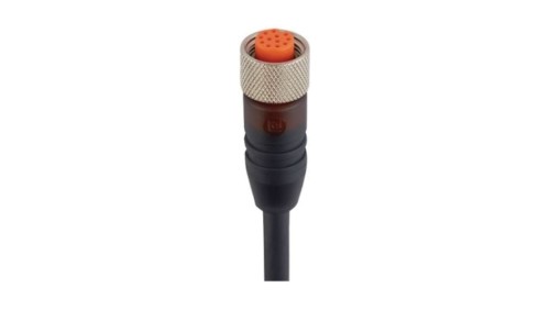 Kabel konfekcjonowany jednostronnie 12-pinowy złącze M12 żeńskie proste PUR czarny RKT 12-346/5 M
