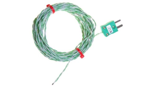 Termopara typ K do +250C kabel 5m, Teflon PFA EN 60584-3:2008, IEC 584-3