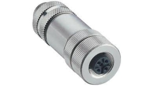 Złącze do samokonfekcjonowania Profibus żeńskie M12 z gwintowanym połączeniem zacisk sprężynowy 0976 PFC 102