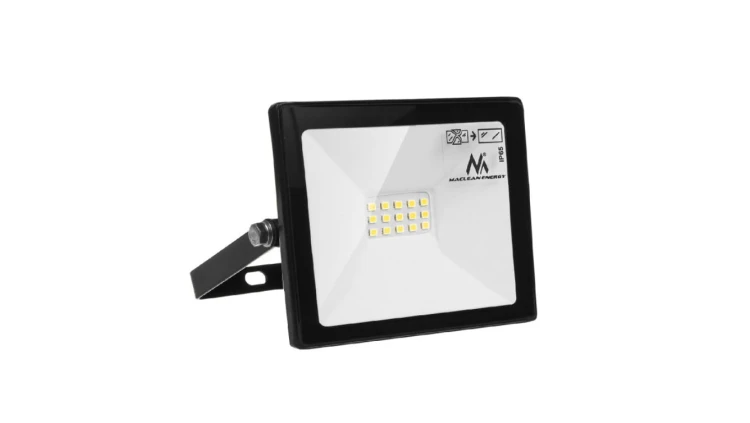 Naświetlacz LED slim 10W, 800lm Cold White (6000K) Maclean Energy MCE510 CW, IP65, PREMIUM