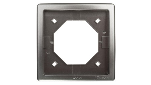 Simon Basic Standard Ramka bryzgoszczelna pojedyncza IP44 z uszczelką stal inox BMR1B/21
