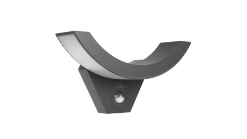 Lampa LED z czujnikiem ruchu na podczerwień MCE290 GR 800lm 10W IP54 Maclean kolor szary
