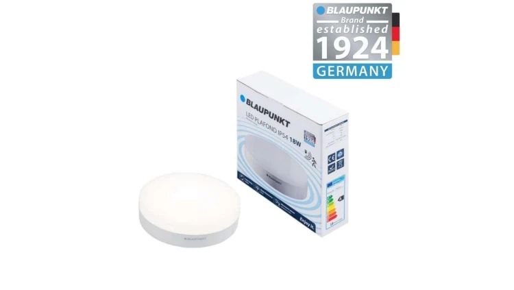 Blaupunkt Plafon LED 18W IP54 z mikrofalowym czujnikiem ruchu barwa naturalna, BLAUPUNKT-PL18NW-M