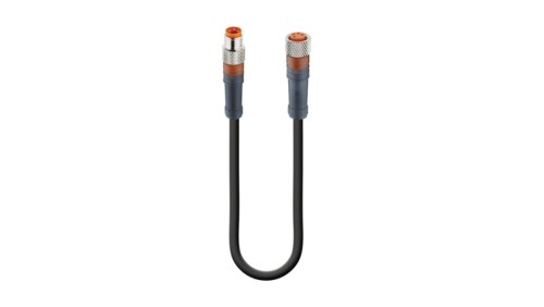 Kabel konfekcjonowany obustronnie zakończony złącza M8 męskie 3-pinowe żeńskie proste 3-pinowe gwintowane RSMV 3-RKMV 3-224/10 M
