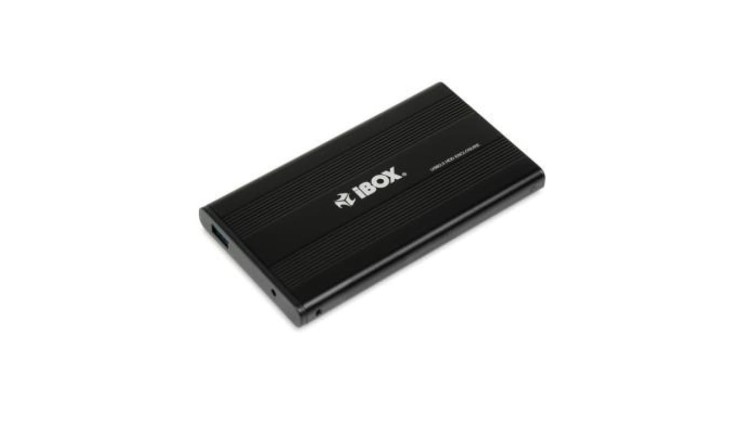 Obudowa IBOX HD-02 ZEW. 2,5 USB 3.0 IEU3F02 (2.5 USB 3.0 Aluminium kolor czarny)