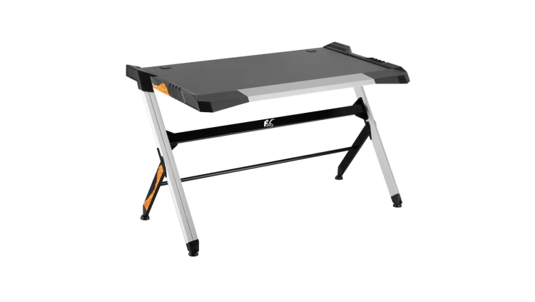 RS150 biurko gamingowe czarne Led 50 kg max