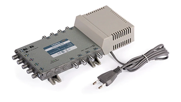 Multiswitch MR-508 Terra klasa A, 5-wejściowy 8-wyjściowy z aktywną naziemną