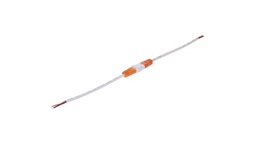 Złączka 2-pin KLIK wtyk+gniazdo 15+15cm biała 22awg