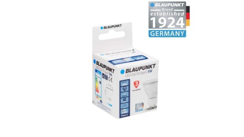 Blaupunkt Żarówka LED GU10 5W barwa ciepła, BLAUPUNKT-GU10-5W-WW