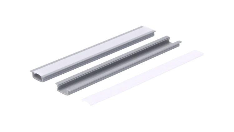 Profil led PCV Fuga Slim 16x7 2m szary ML