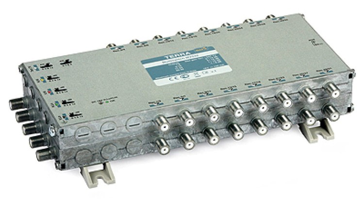 Multiswitch MV-532 Terra klasa A, 5-wejściowy 32-wyjścia z regulacją wzmocnienia IF
