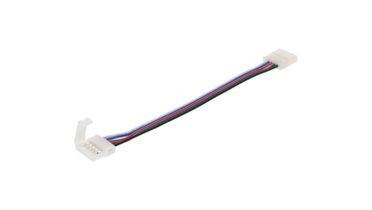 Złączka do taśmy led rgbw 10mm taśma-przewód-taśma
