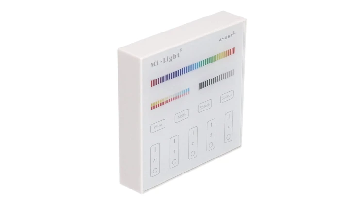 Panel MiLight 4strefy RGB+CCT biały bat sterownik B4