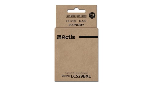 Tusz ACTIS KB-529Bk (zamiennik Brother LC529BK Standard 58 ml czarny)