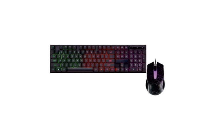 ZESTAW USB: KLAWIATURA PODŚWIETLANA + MYSZ PODŚWIETLANA AK-50 KLART AK-50