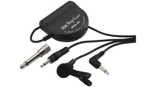 Elektretowy mikrofon krawatowy z zasilaczem ECM-2500
