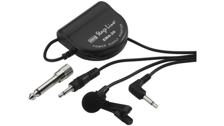 Elektretowy mikrofon krawatowy z zasilaczem ECM-2500