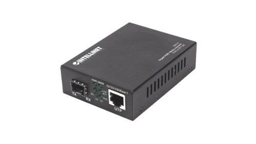 Gigabitowy Media Konwerter PoE+ 1000Base-T RJ45 na Slot SFP