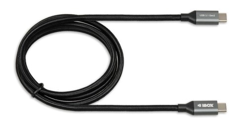 Kabel IBOX IKUMTC31G2 (USB typu C - USB typu C 1m kolor czarny)