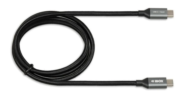 Kabel IBOX IKUMTC31G2 (USB typu C - USB typu C 1m kolor czarny)