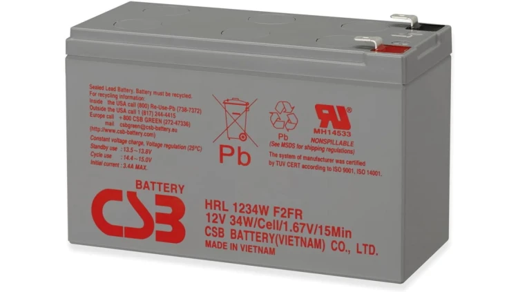 Akumulator AGM bezobsługowy CSB 12V 9Ah HRL1234WF2 FR Long Life