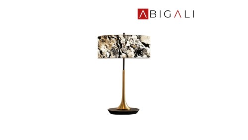 Abigali Lampa stołowa 6630 Marble Stone 601B 36 x 55 cm, ABIGALI-MTLR-6630-601B