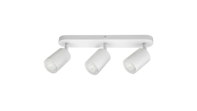 Lampa Oprawa SIENA-ALU-W/W 3xgu10 biała z białym przegubem