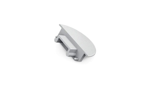 Zaślepka do profil Groove14 srebrna gen2 z otworem a3970040 /1szt/