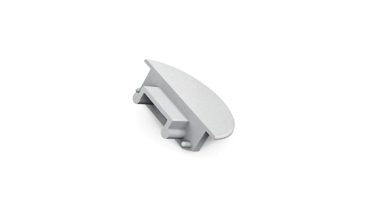 Zaślepka do profil Groove14 srebrna gen2 z otworem a3970040 /1szt/