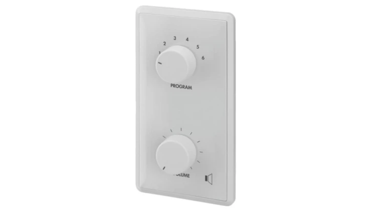 Regulator głośności PA 24W, z 24V przekaźnikiem priorytetowym oraz selektorem źródeł ATT-424PEU