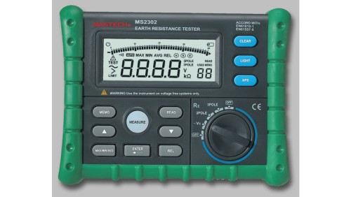 Miernik rezystancji uziemienia metodą dwu- oraz trzyzaciskową MS-2302