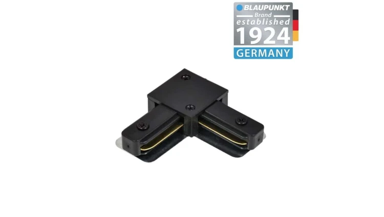 Blaupunkt Łącznik do szyn 1-fazowych Kątowy L czarny, BLAUPUNKT-KL1B