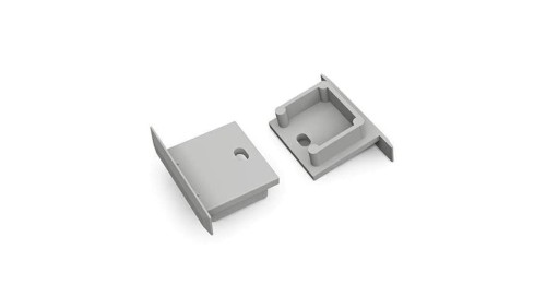 Zaślepka do profil Smart-IN16 szara z otworem f6009922s /1szt/