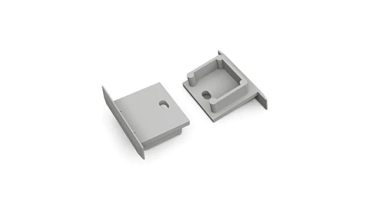 Zaślepka do profil Smart-IN16 szara z otworem f6009922s /1szt/