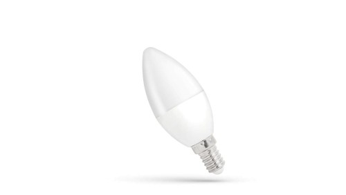 LED ŚWIECOWA E-14 230V 8W WW SPECTRUM