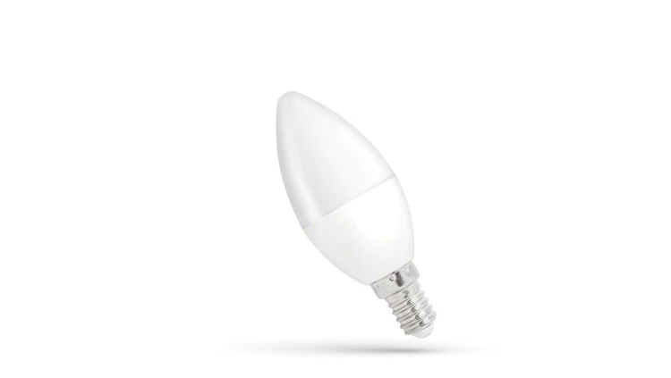 LED ŚWIECOWA E-14 230V 8W WW SPECTRUM